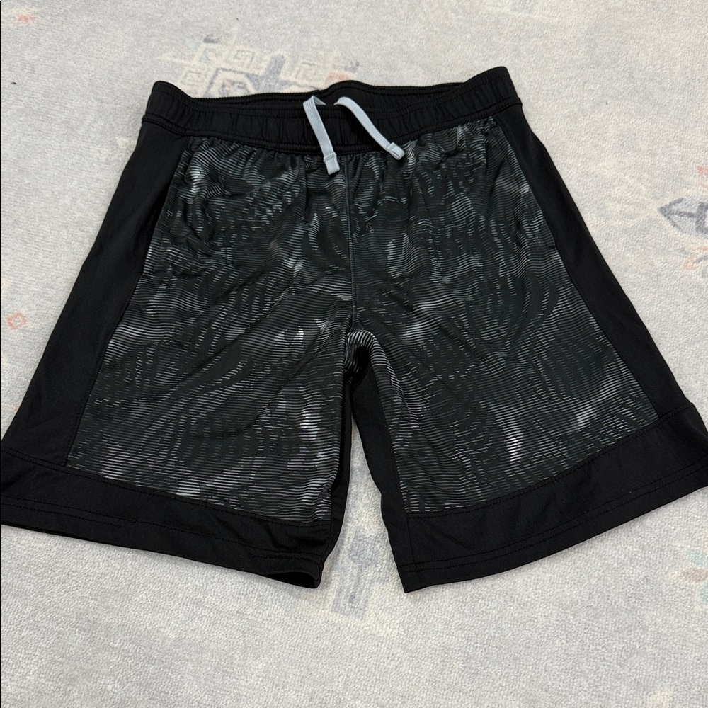 All in Motion Black and Gray Athletic Boys  Shorts